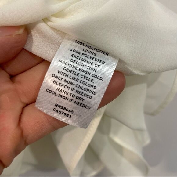 ABOUND V-Neck Lace Trim Camisole Cream White Top Blouse T-shirt - Picture 4 of 8